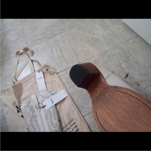 MYRA leather cowgirl boots - Picture 3 of 6